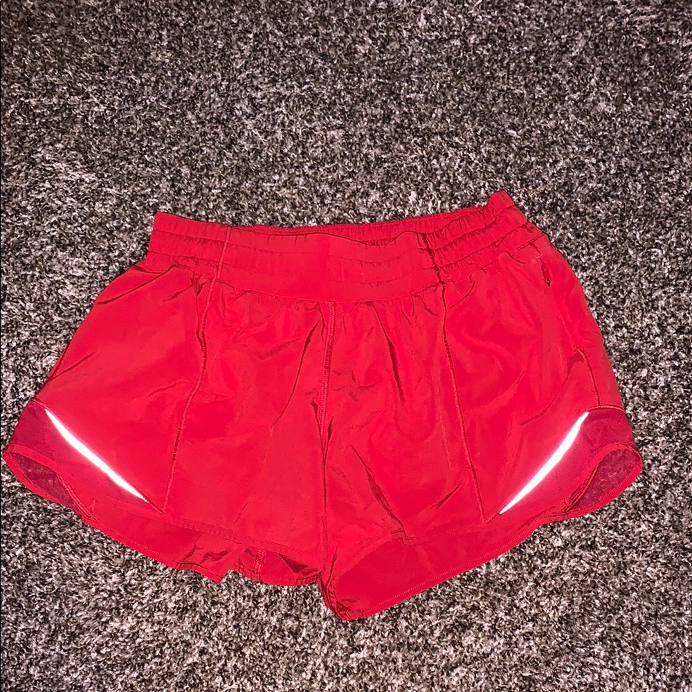 lululemon athletica Red Athletic Shorts